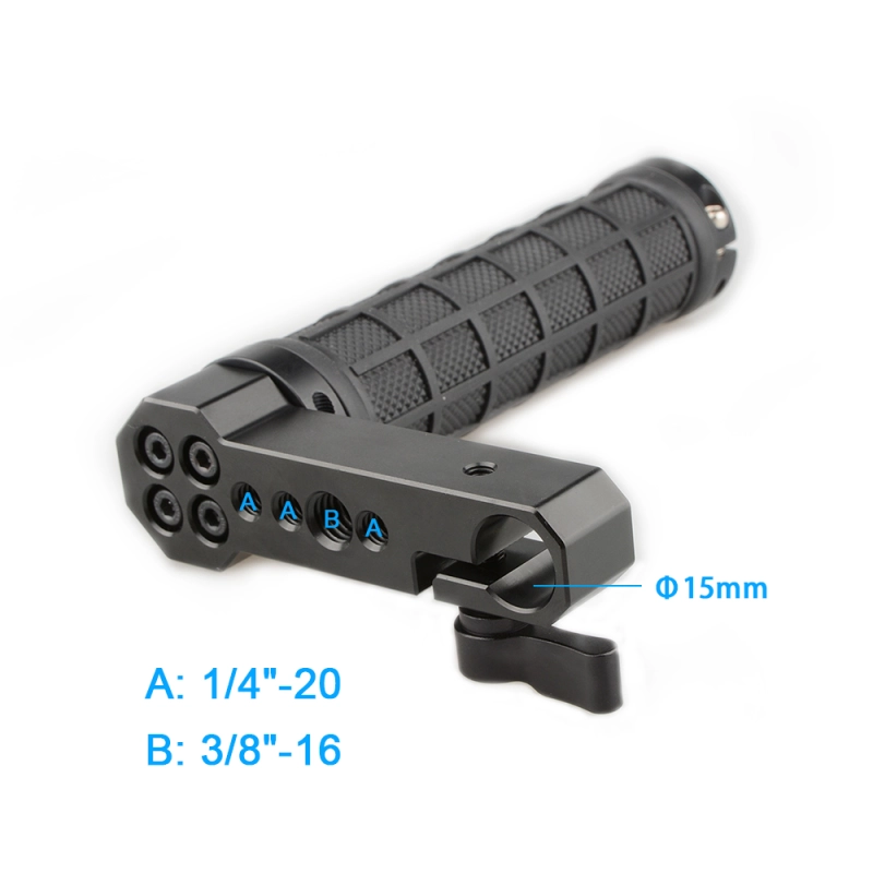 CAMVATE Adjustable Rubber Handgrip L Type For Monitor Cage Rig (A Pair)