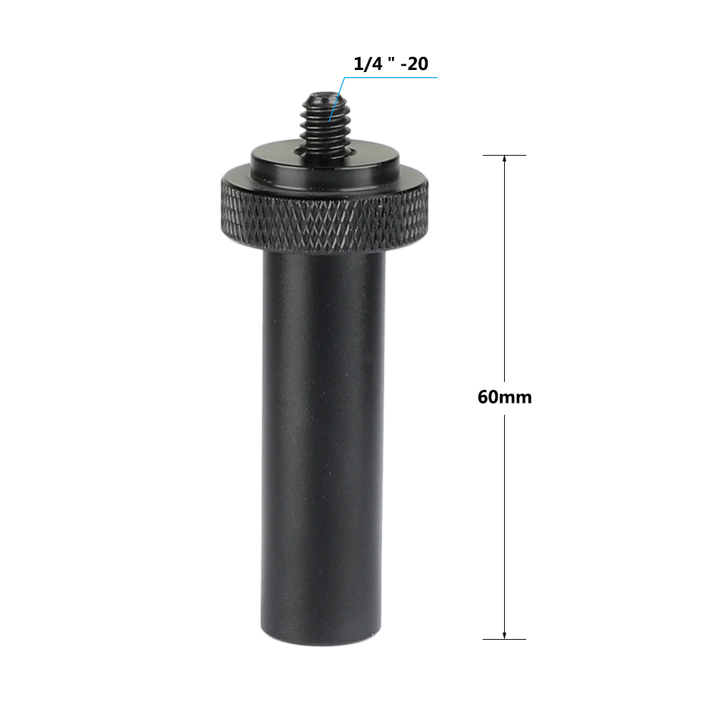CAMVATE 15mm Micro Rod (2 Inch) With One-end 1/4"-20 Male Thread Adapter