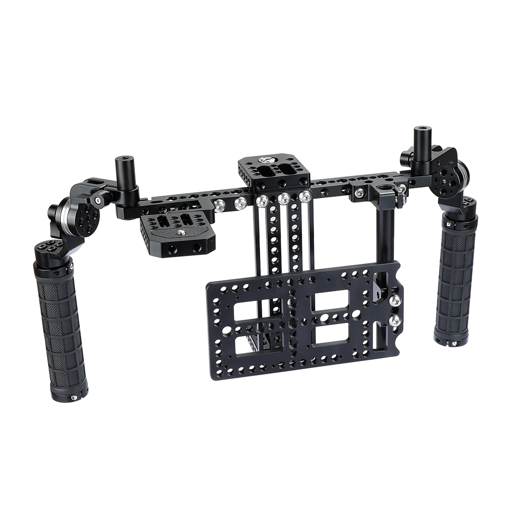 CAMVATE Camera Director's Monitor Cage Rig With ARRI Rosette Rubber Grips