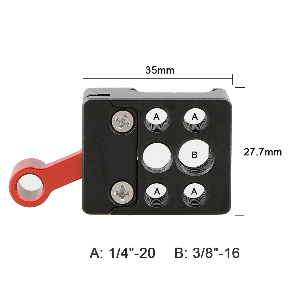 CAMVATE Quick Release Swat NATO Clamp With M6 ARRI Rosette Mount Adapter