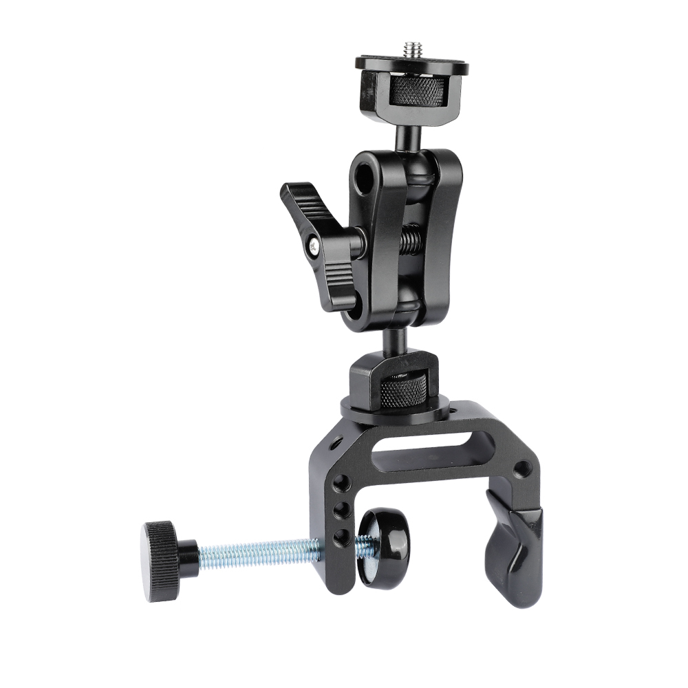 CAMVATE Universal C Clamp Desk Mount & Ball Head Extension Arm Double-ended 1/4"-20 Screw Adapter