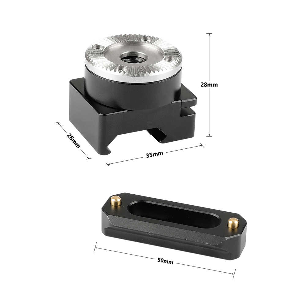 CAMVATE Quick Release Swat NATO Clamp With M6 ARRI Rosette Mount Adapter