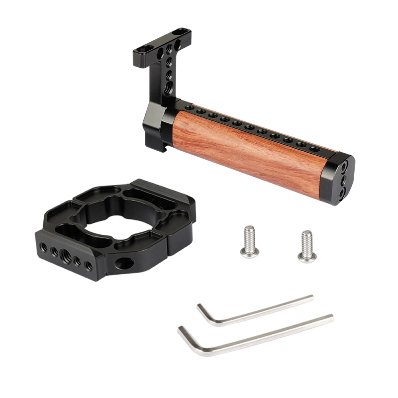 CAMVATE Extension Mounting Ring & Wooden Handgrip For DJI Ronin S Gimbal Stabilizer