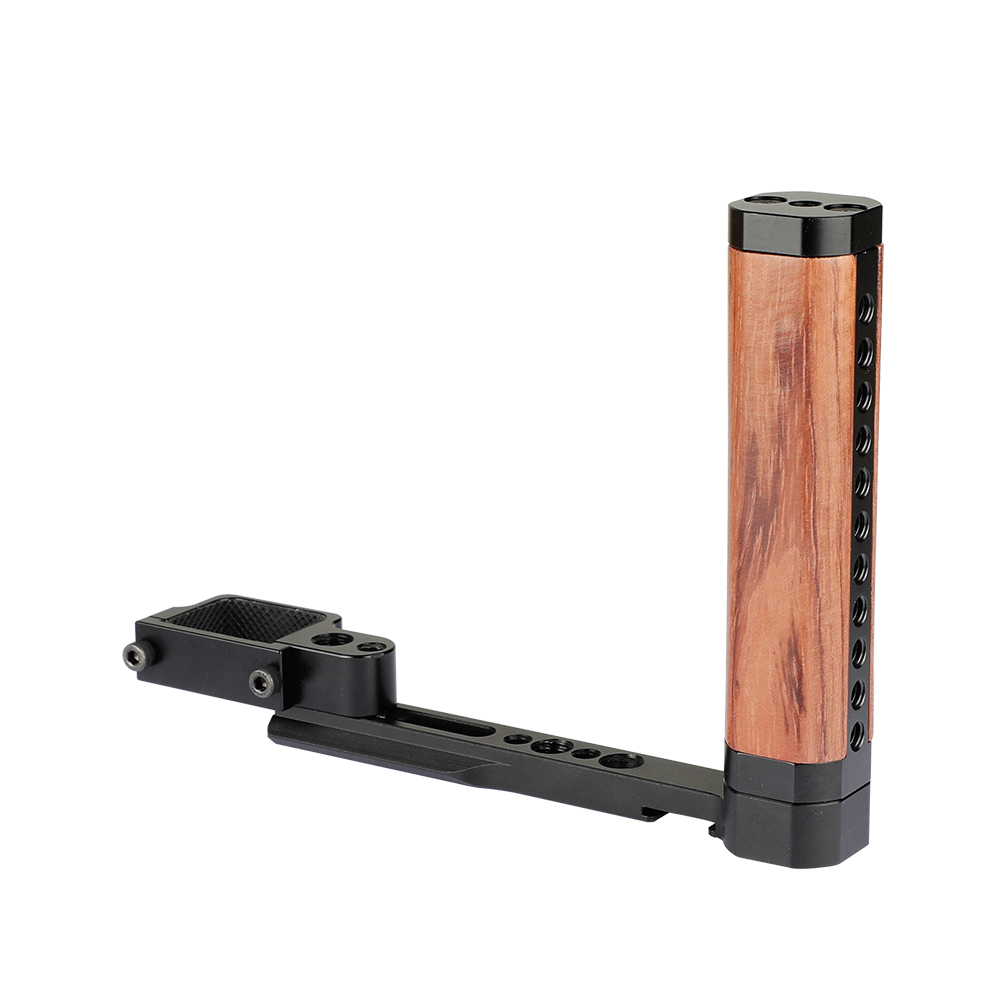 CAMVATE Extension Support Bracket & L Wooden Handgrip For DJI OSMO Pocket Camera