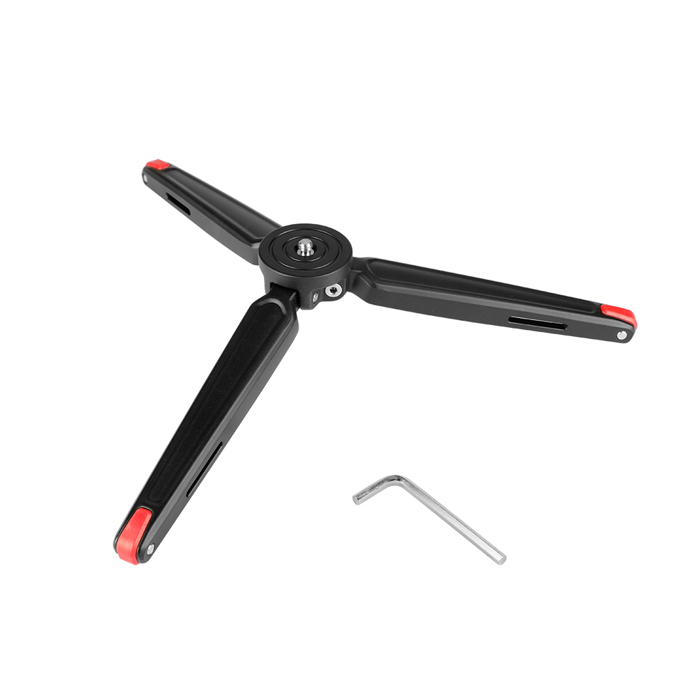 CAMVATE Foldable Aluminum Mini Tabletop Tripod With 1/4"-20 Screw Head