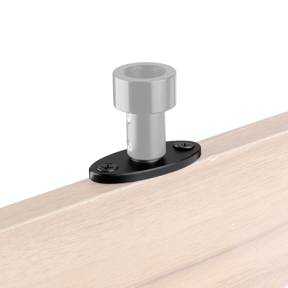 CAMVATE Wall Mount Base Plate With 1/4"-20 Thread For Support Holder Accessories (2 Pieces)