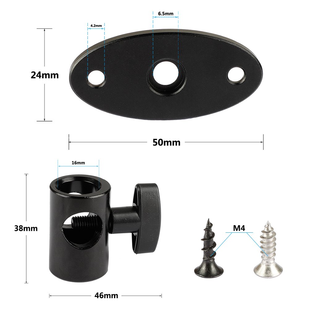 CAMVATE Light Stand Mount With Wall Mount Base