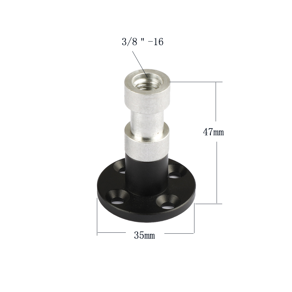 CAMVATE 3/8"-16 Female Thread Connector With Wall / Table / Ceiling Mount