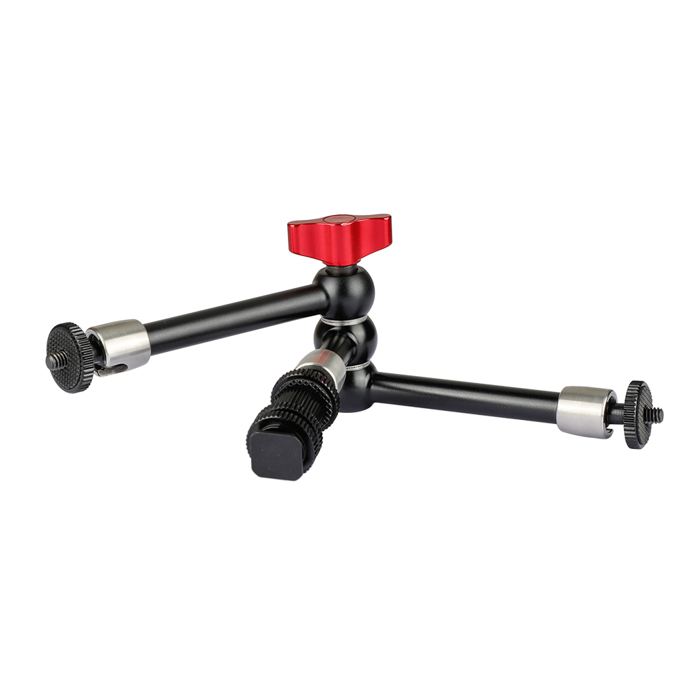 CAMVATE Multi-purpose 11" Articulating Magic Arm With Three Arms And Shoe Mount