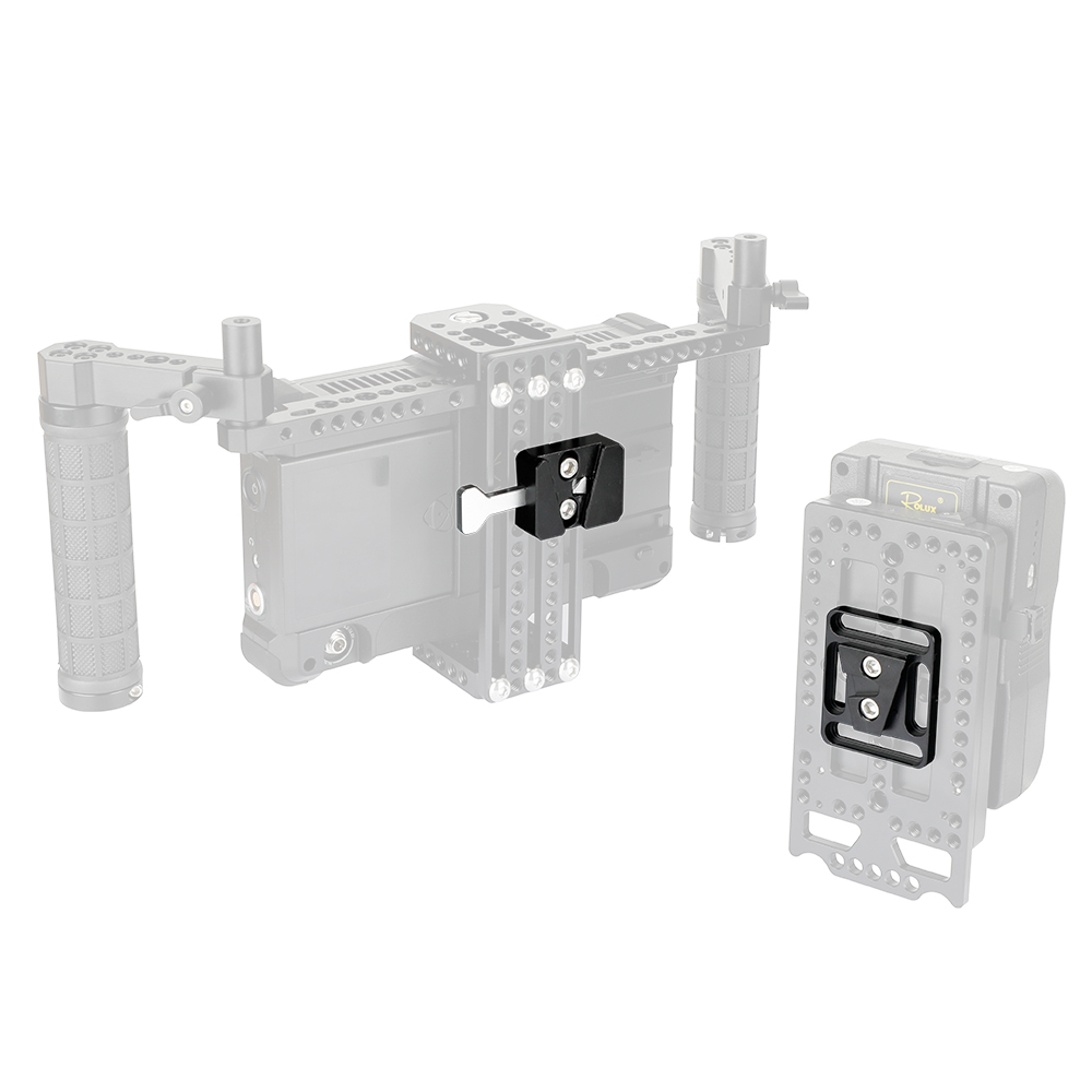 CAMVATE Quick Release V-Lock Base Station And Wedge Kit