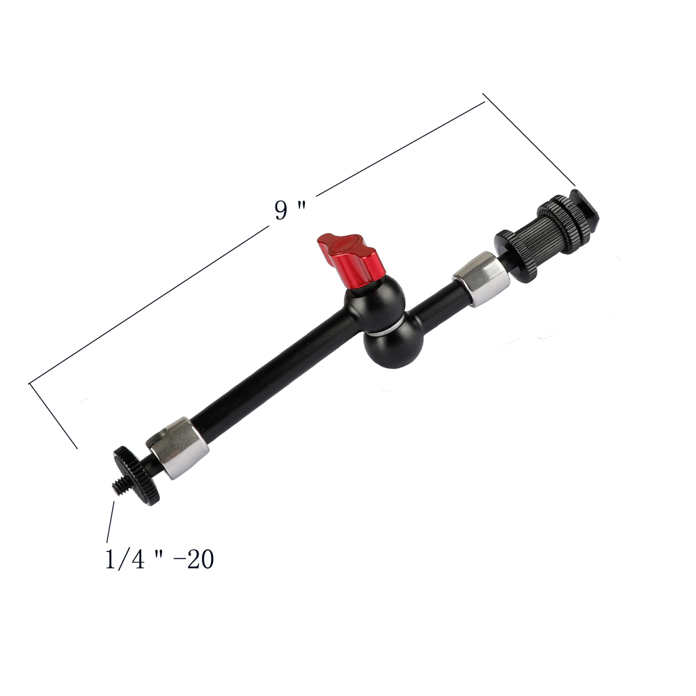 CAMVATE Triple Articulating Magic Arms With Shoe Mount (7" / 9" / 11")
