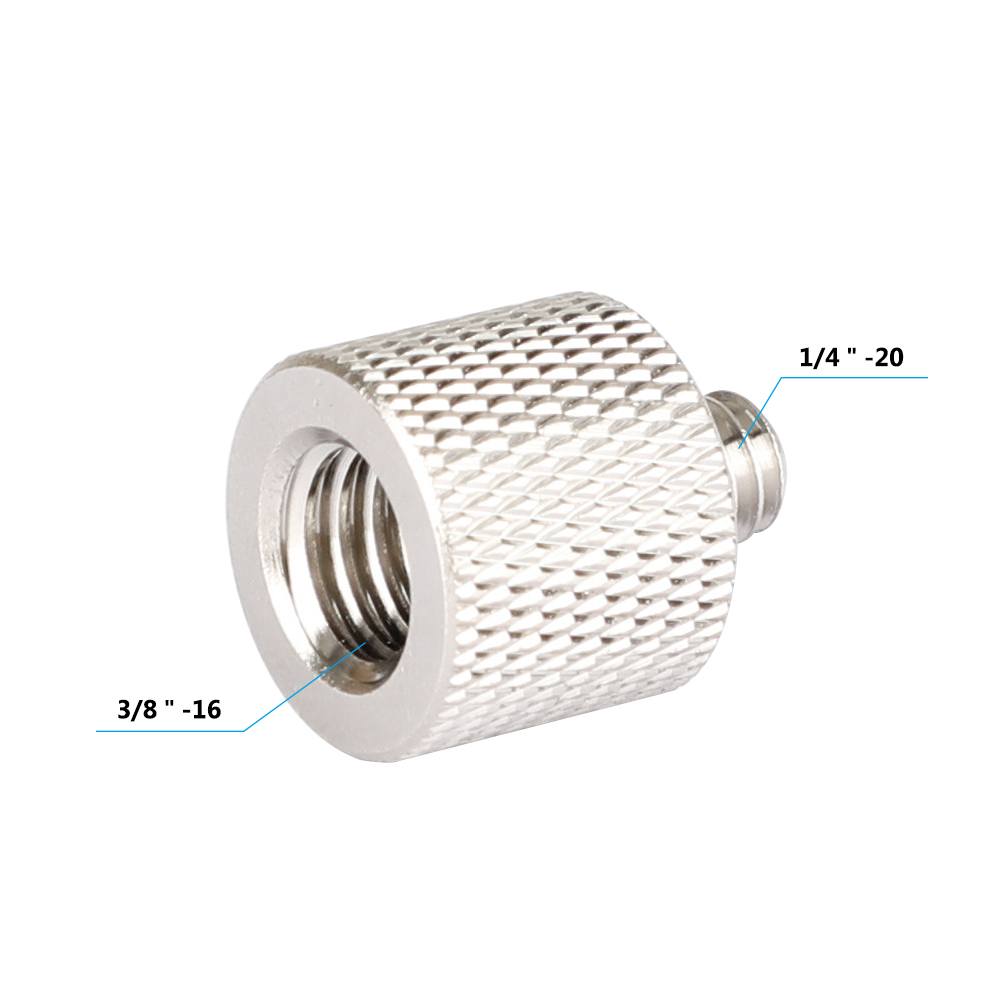 CAMVATE Screw Adapter 1/4" Male to 3/8" Female for Tripod and Camera and Qr Plate