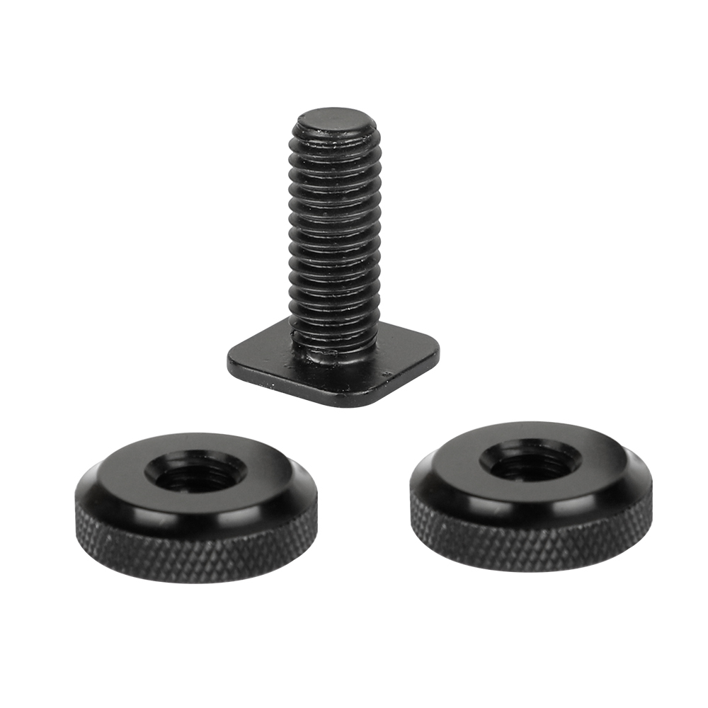 CAMVATE Shoe Mount Adapter With 3/8"-16 Male Thread & Lock Nuts