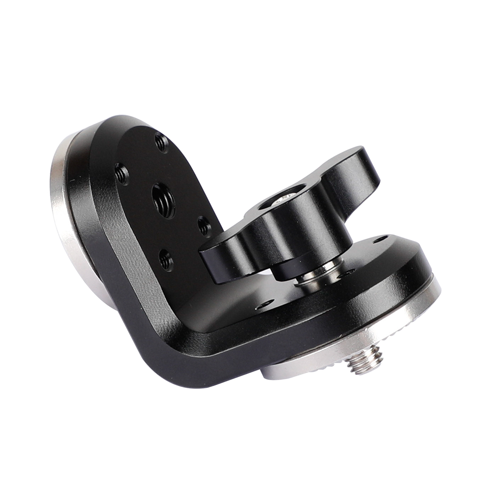 CAMVATE Dual ARRI Rosettes Extension Mount Vertical Type With Central M6 Thread (Black Knob)