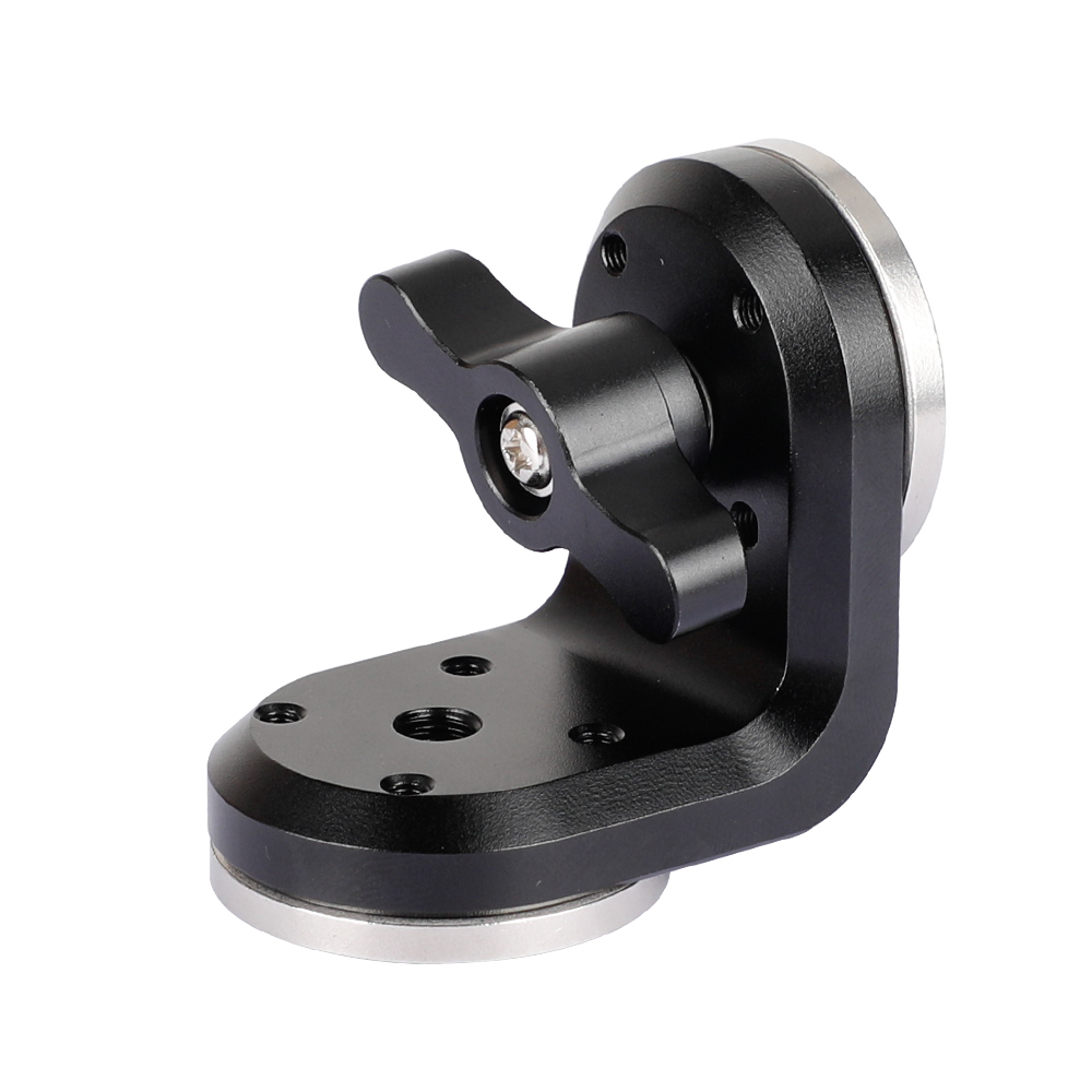 CAMVATE Dual ARRI Rosettes Extension Mount Vertical Type With Central M6 Thread (Black Knob)