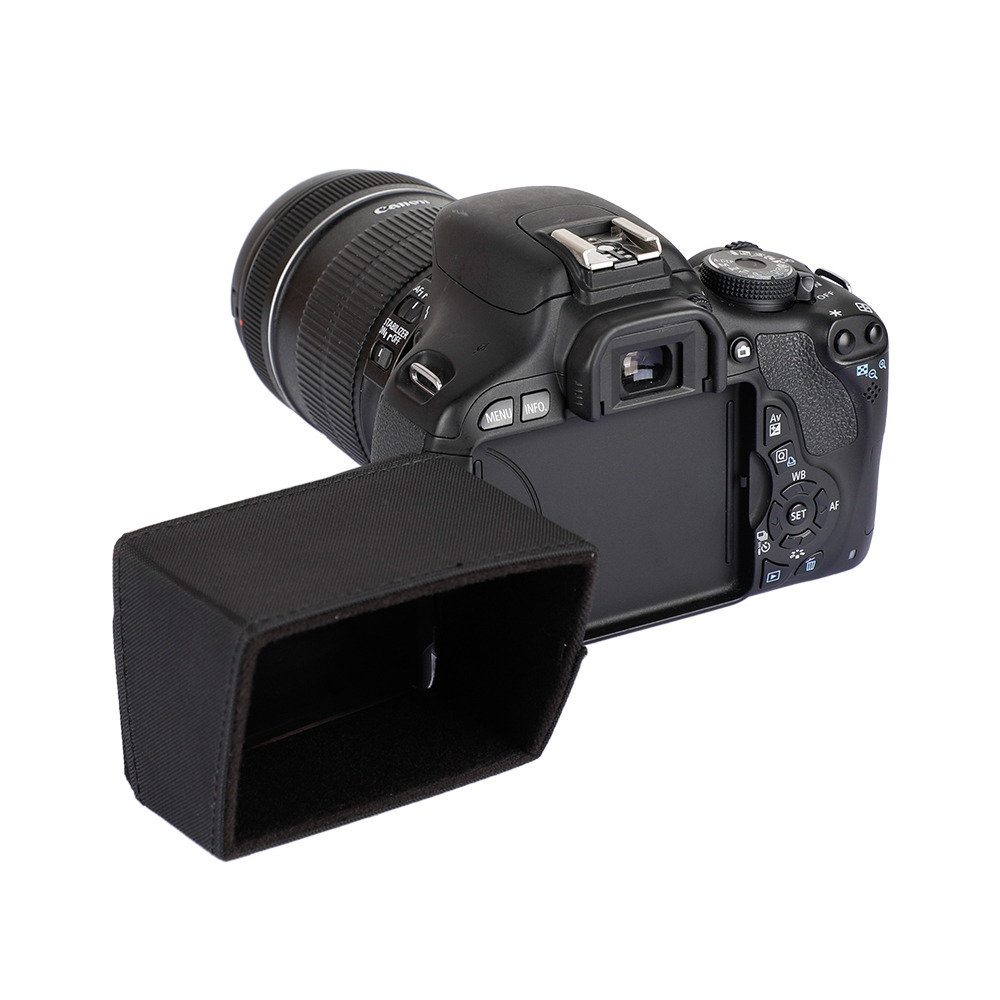 CAMVATE LCD Sun Hood Shade For DSLR Camera / Camcorder With 3" Fold-out Screen