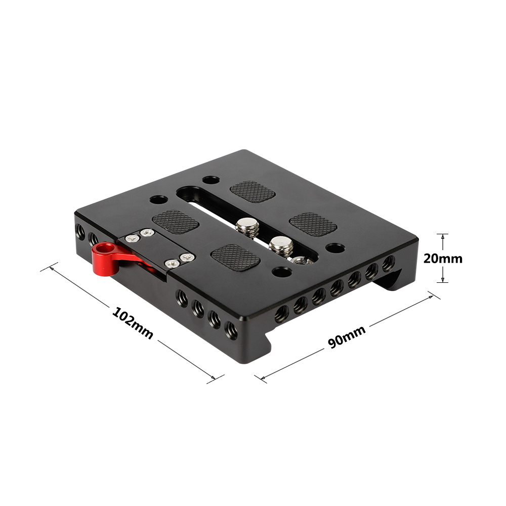 CAMVATE Quick Release Baseplate With Locking Lever For ARRI Dovetail Bridge Plate Sled