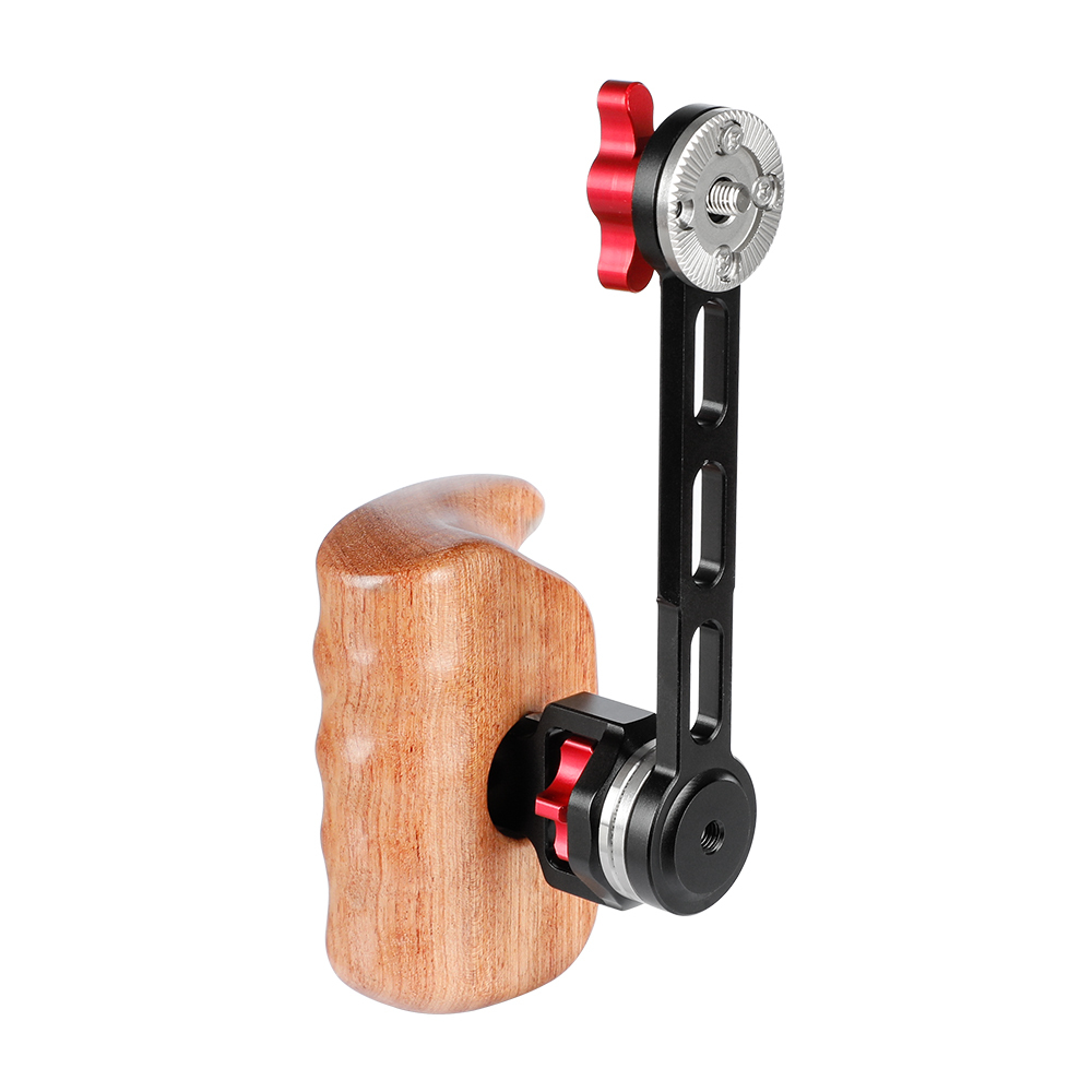 CAMVATE Wooden Handle (Right) with Nato Rail Rosette Extension Arm