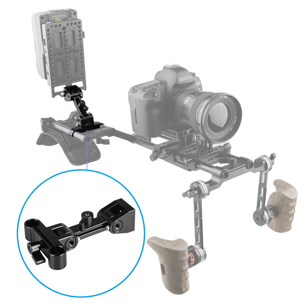 CAMVATE Adjustable Monitor Support With 15mm Rod System