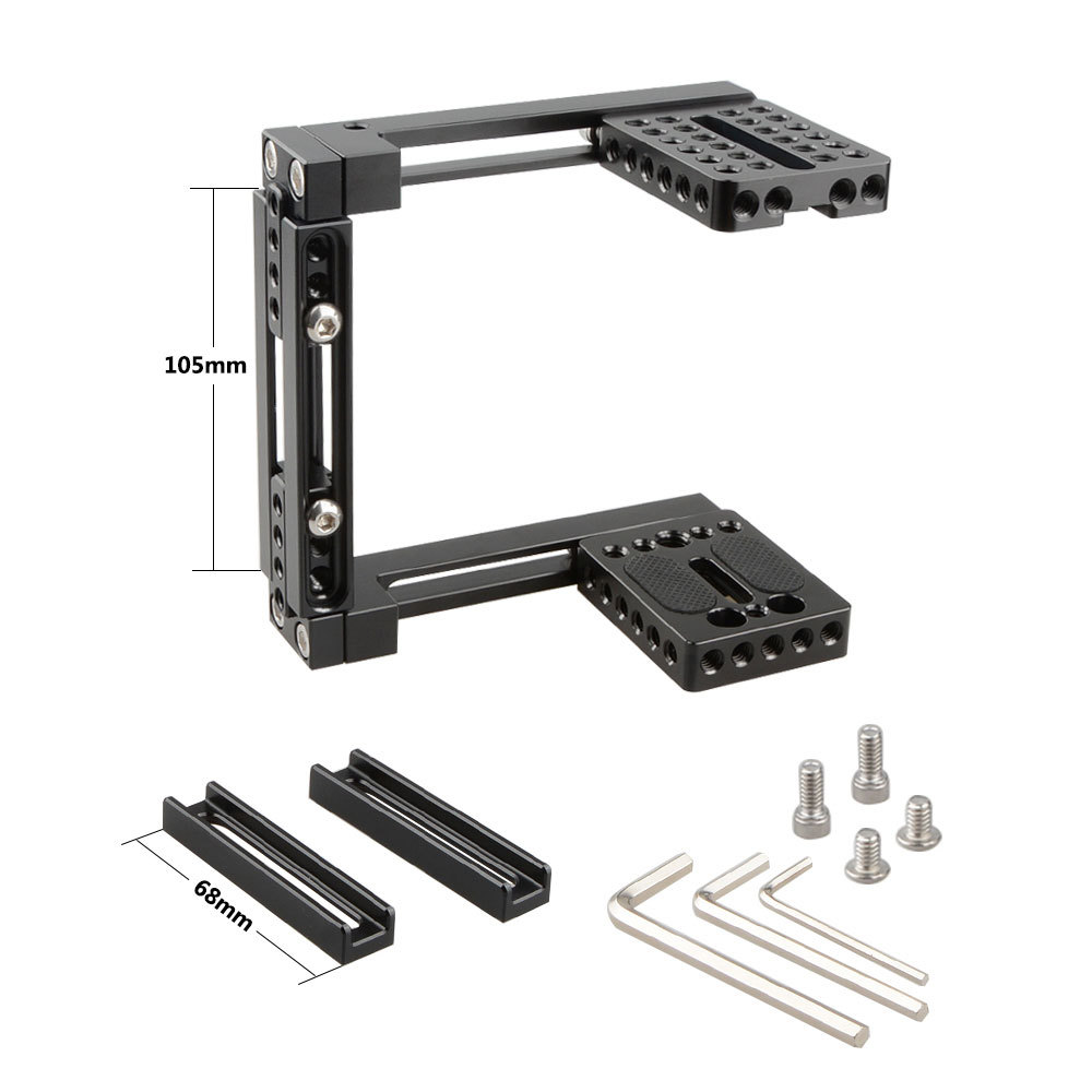 CAMVATE Dual-use Adjustable Cage for 80D, GH5 (Basic)