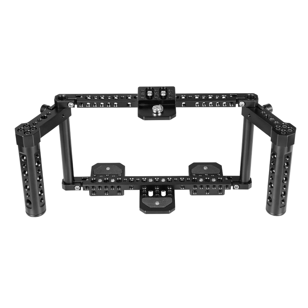 CAMVATE Universal 7" Camera Monitor Cage Kit With Dual Cheese Handles