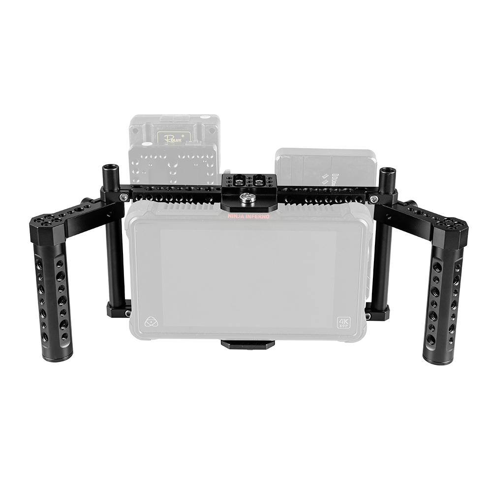 CAMVATE Universal 7" Camera Monitor Cage Kit With Dual Cheese Handles