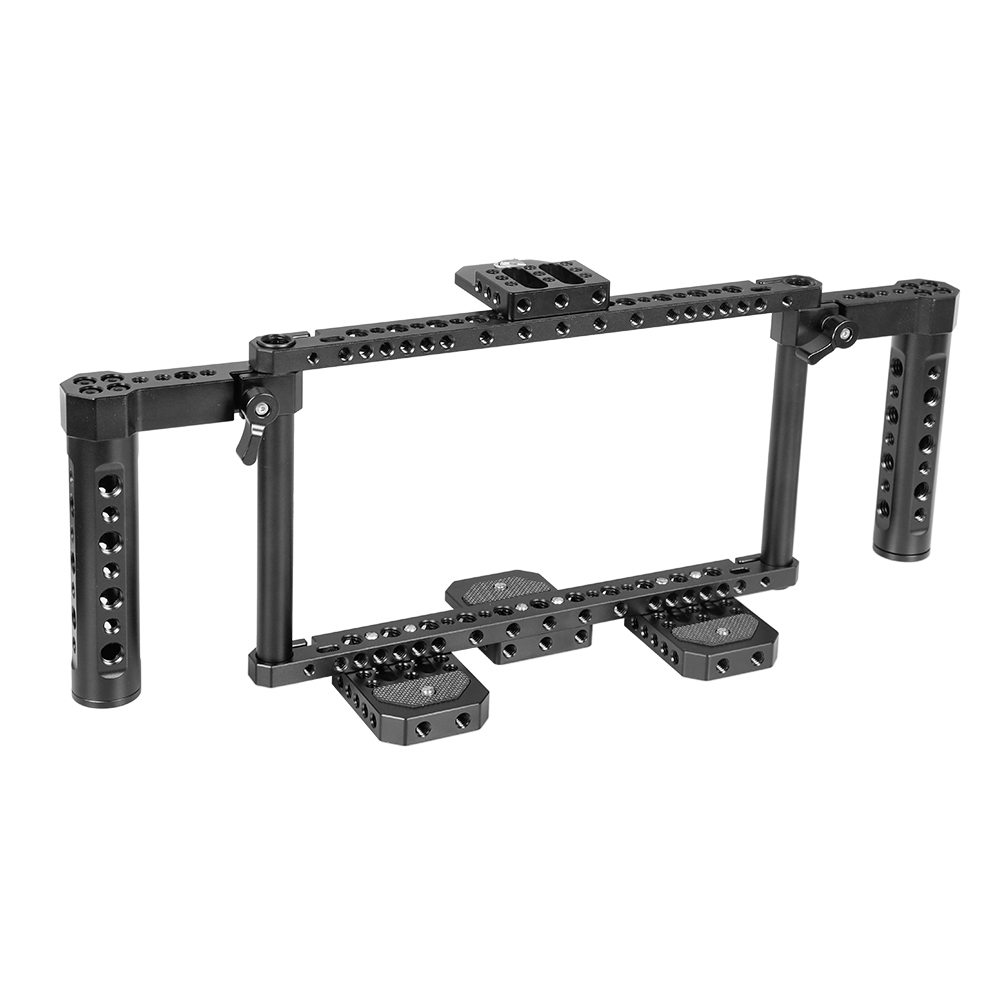 CAMVATE Universal 7" Camera Monitor Cage Kit With Dual Cheese Handles