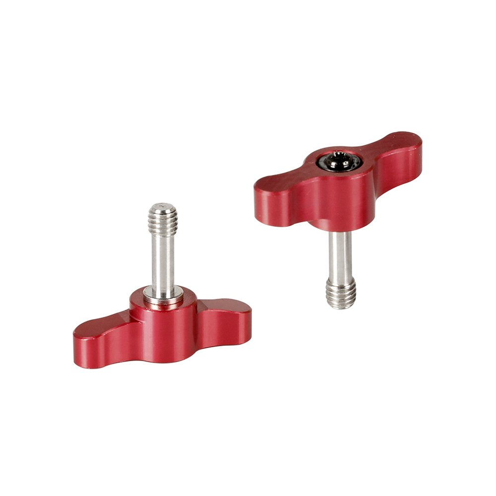CAMVATE M6 ×18 Thumbscrew Assembly Knob Red (2 Pieces)