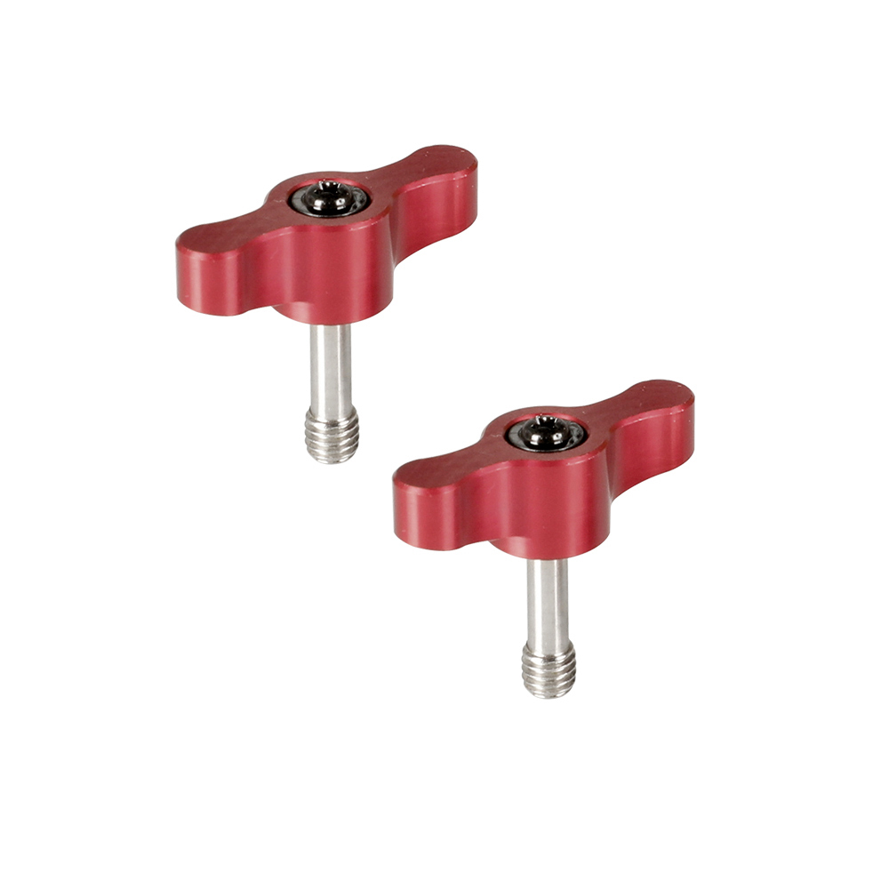 CAMVATE M6 ×18 Thumbscrew Assembly Knob Red (2 Pieces)