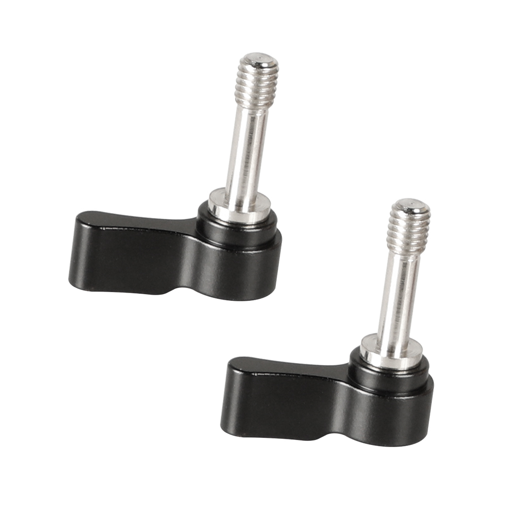 CAMVATE M6 Ratchet Wingnut Assembly Knob Black (A Pair)