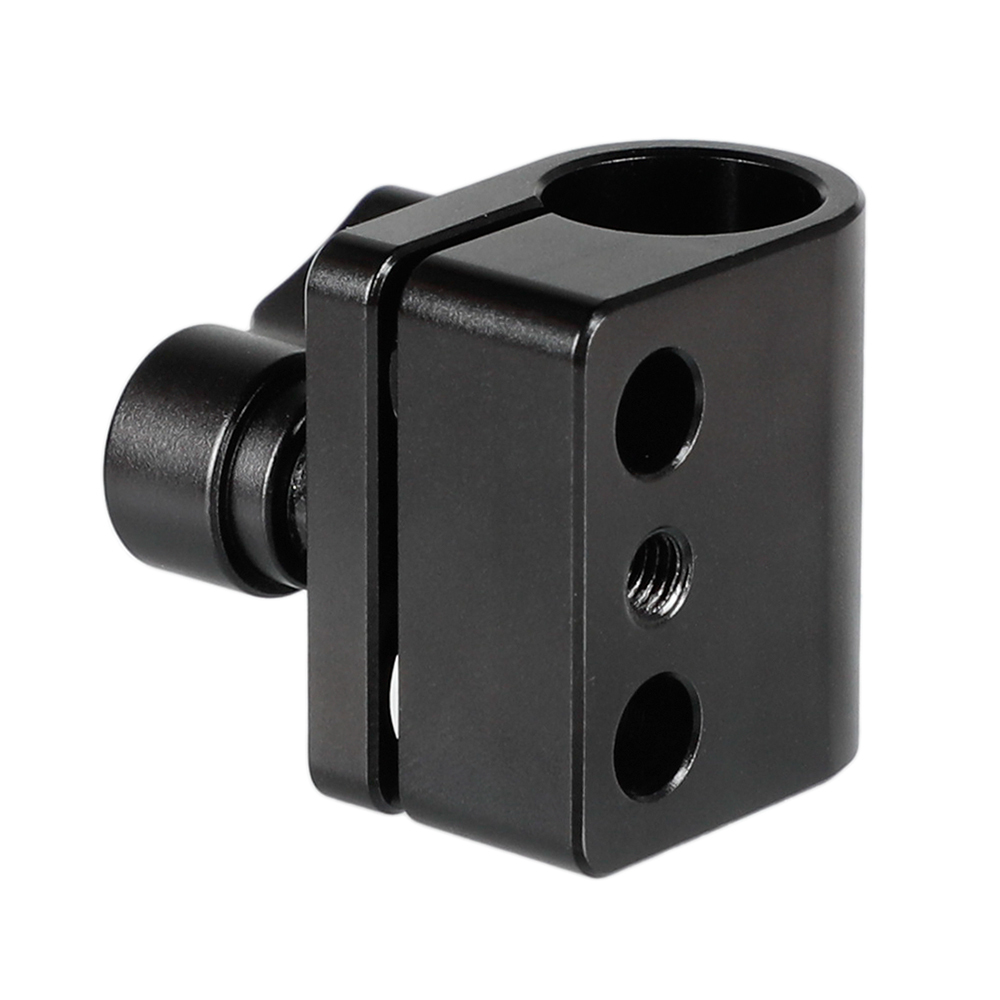 CAMVATE Single 15mm Rod Clamp Adapter With 1/4"-20 Mounting Screws