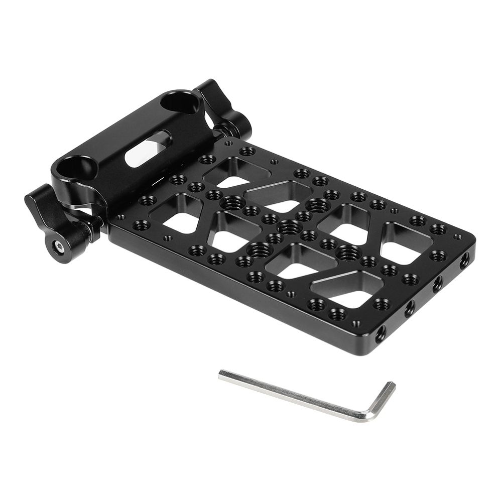 CAMVATE Cheese Plate With 15mm Rod Clamp For Anton Bauer Gold Mount Power Adapter