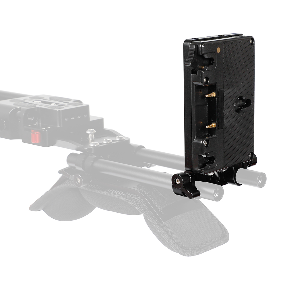 CAMVATE Anton Bauer Gold Mount Power Splitter Battery Adapter With Backboard Cheese Plate & 15mm Rod Clamp Included