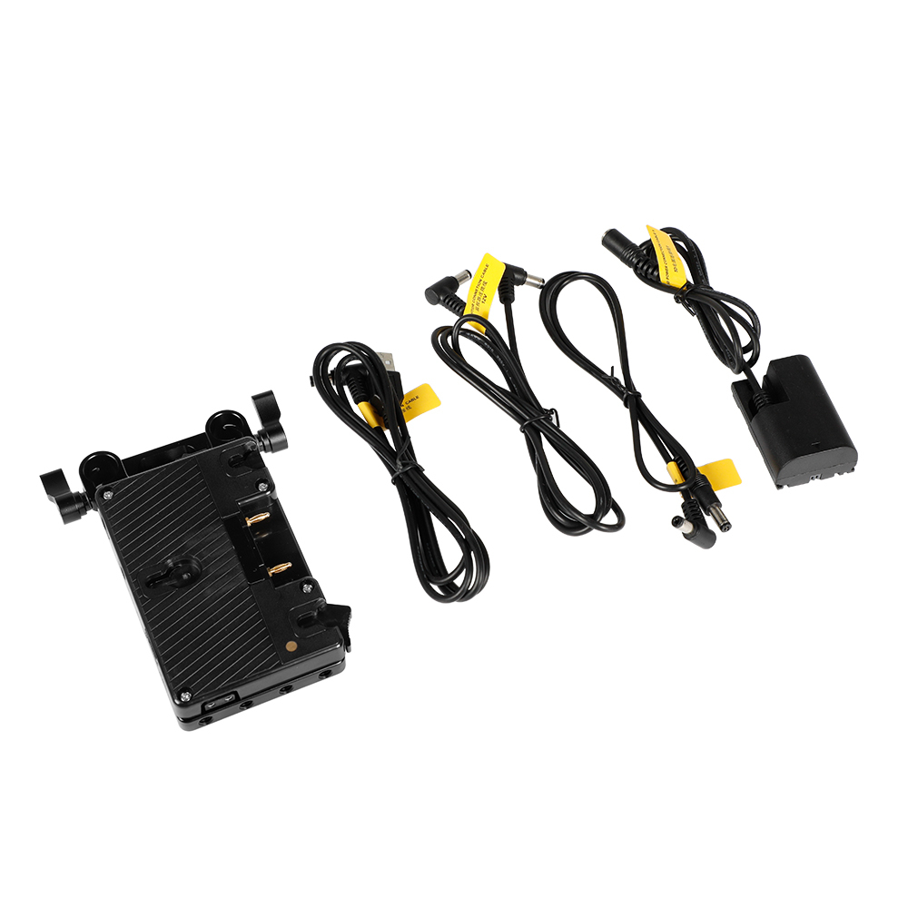CAMVATE Anton Bauer Gold Mount Power Splitter Battery Adapter With Backboard Cheese Plate & 15mm Rod Clamp Included