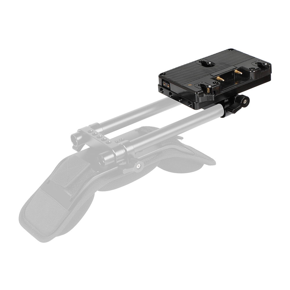 CAMVATE Anton Bauer Gold Mount Power Splitter Battery Adapter With Backboard Cheese Plate & 15mm Rod Clamp Included