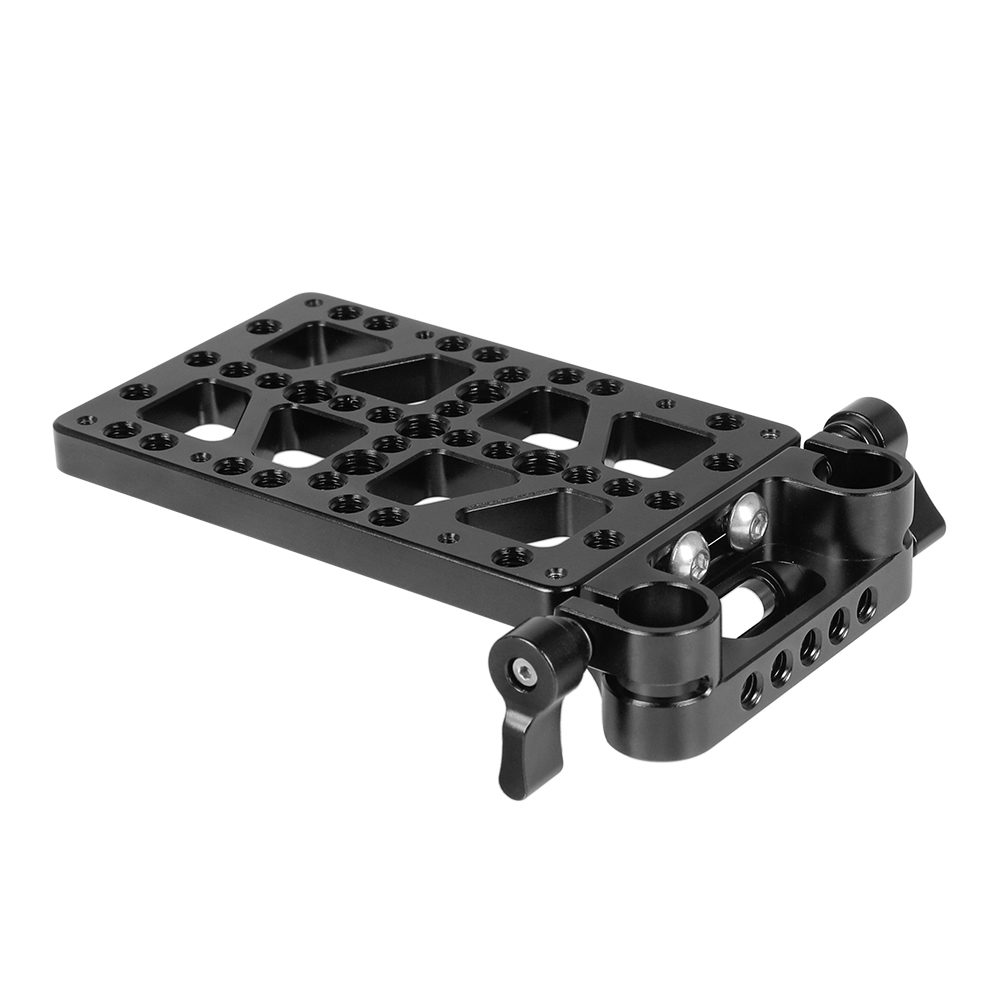 CAMVATE Cheese Plate With 15mm Rod Clamp For Anton Bauer Gold Mount Power Adapter