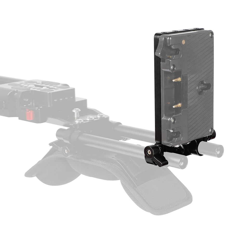 CAMVATE Cheese Plate With 15mm Rod Clamp For Anton Bauer Gold Mount Power Adapter