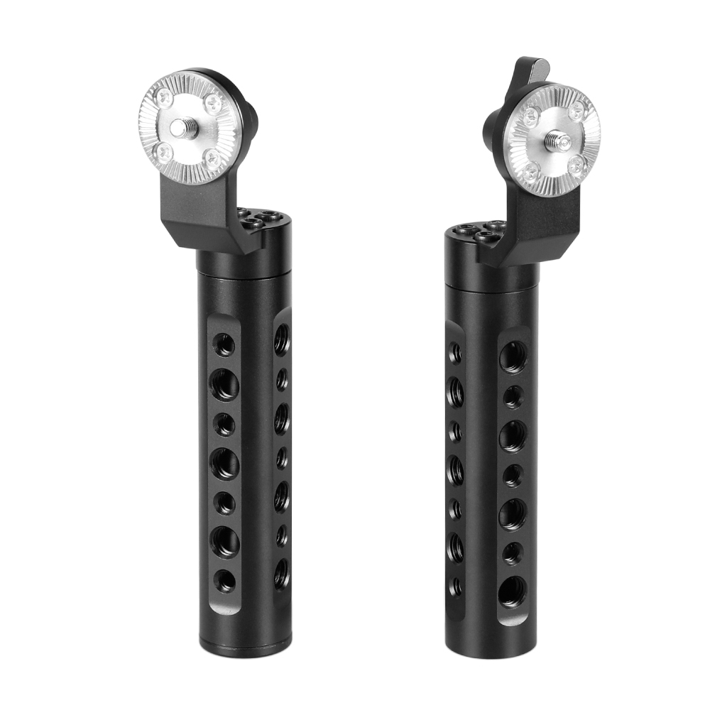 CAMVATE Aluminum Cheese Handle With ARRI Rosette M6 Thumbscrew Knob ( A Pair)