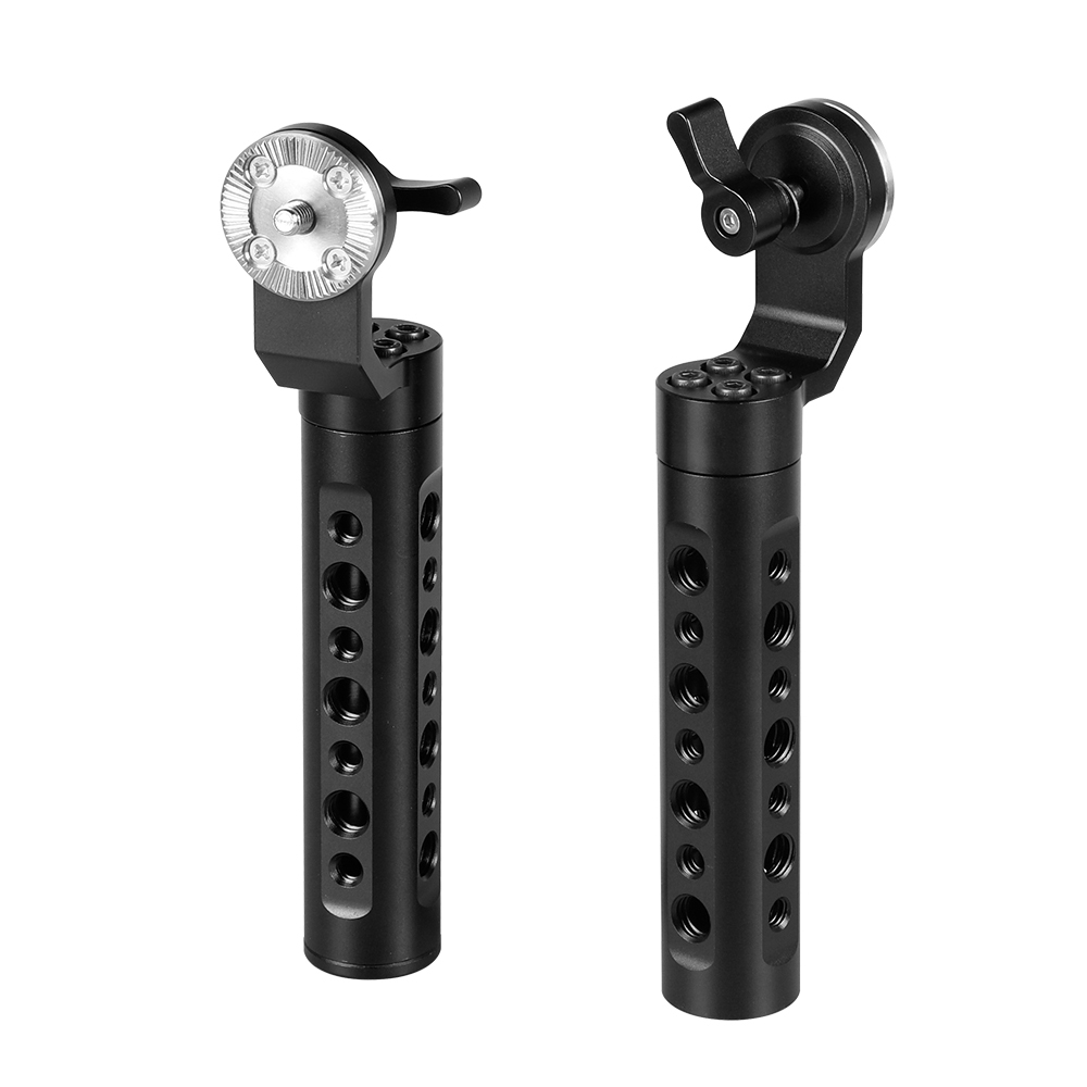 CAMVATE Aluminum Cheese Handle With ARRI Rosette M6 Thumbscrew Knob ( A Pair)