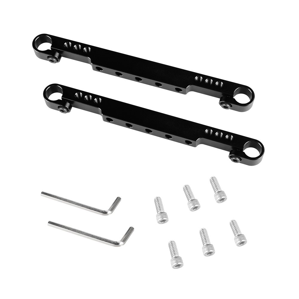 CAMVATE 200mm Aluminum Cross Bar With 15mm Rod Adapter For DIY Camera / Monitor Cage Rig (A Pair)