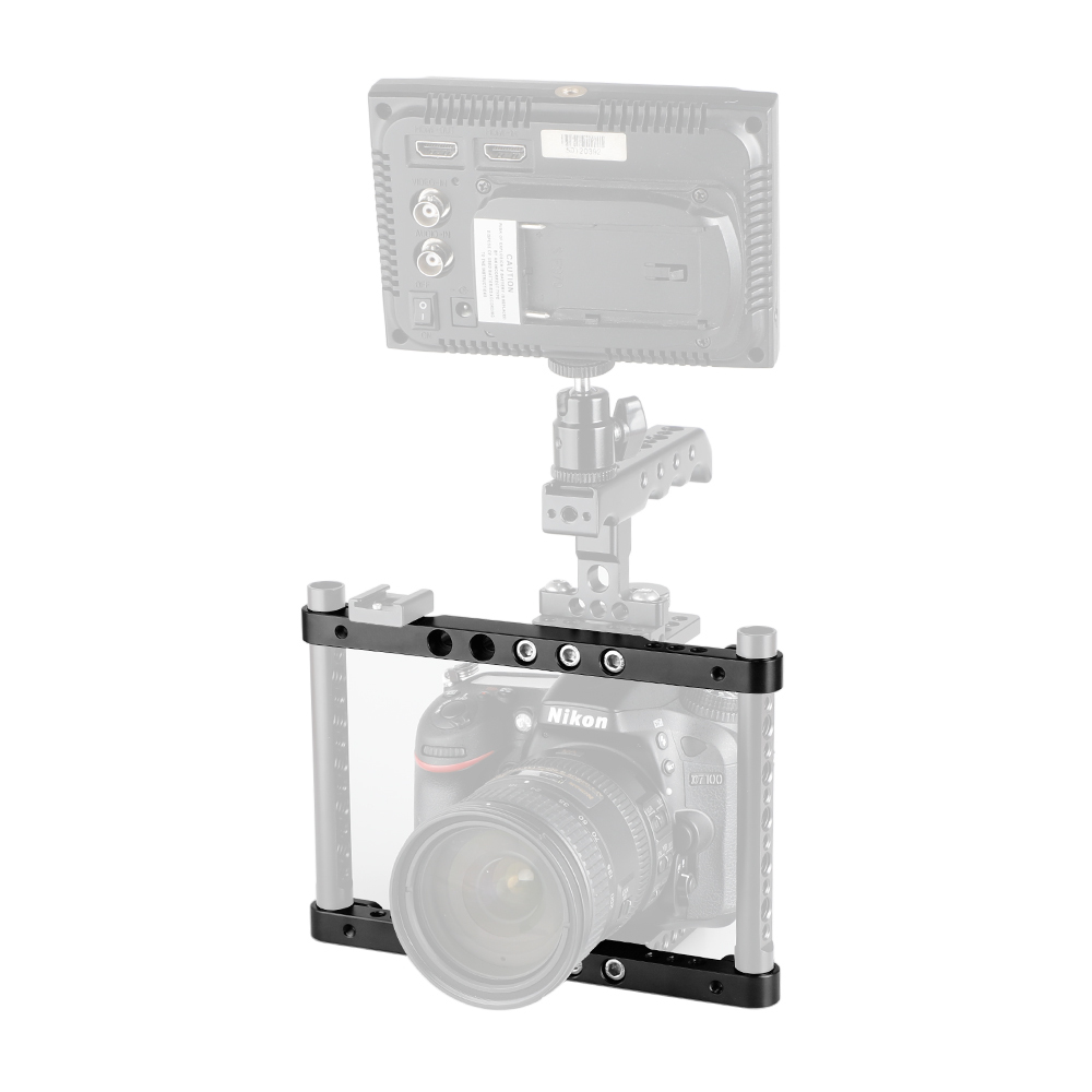 CAMVATE 200mm Aluminum Cross Bar With 15mm Rod Adapter For DIY Camera / Monitor Cage Rig (A Pair)