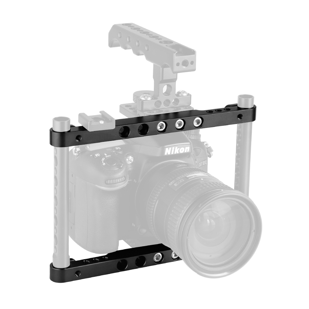 CAMVATE 200mm Aluminum Cross Bar With 15mm Rod Adapter For DIY Camera / Monitor Cage Rig (A Pair)