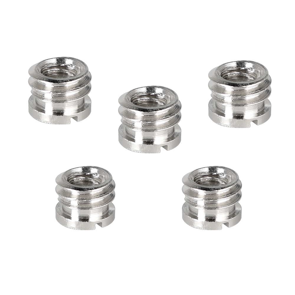 CAMVATE 1/4"-20 Female To 3/8"-16 Male Micro Screw Adapter (5 Pieces)