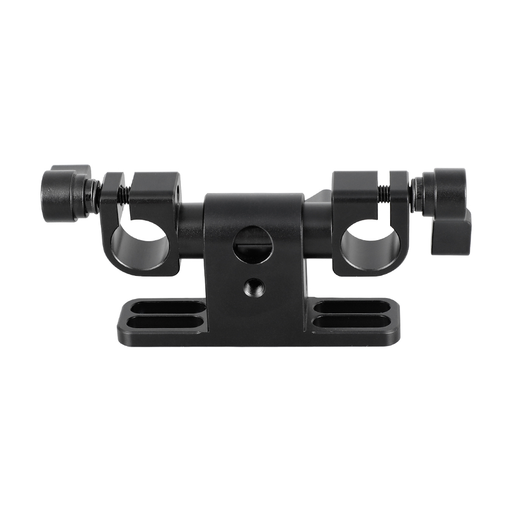 CAMVATE Adjustable 15mm Dual Rod Clamp With 360° Swivel Rod Adapter