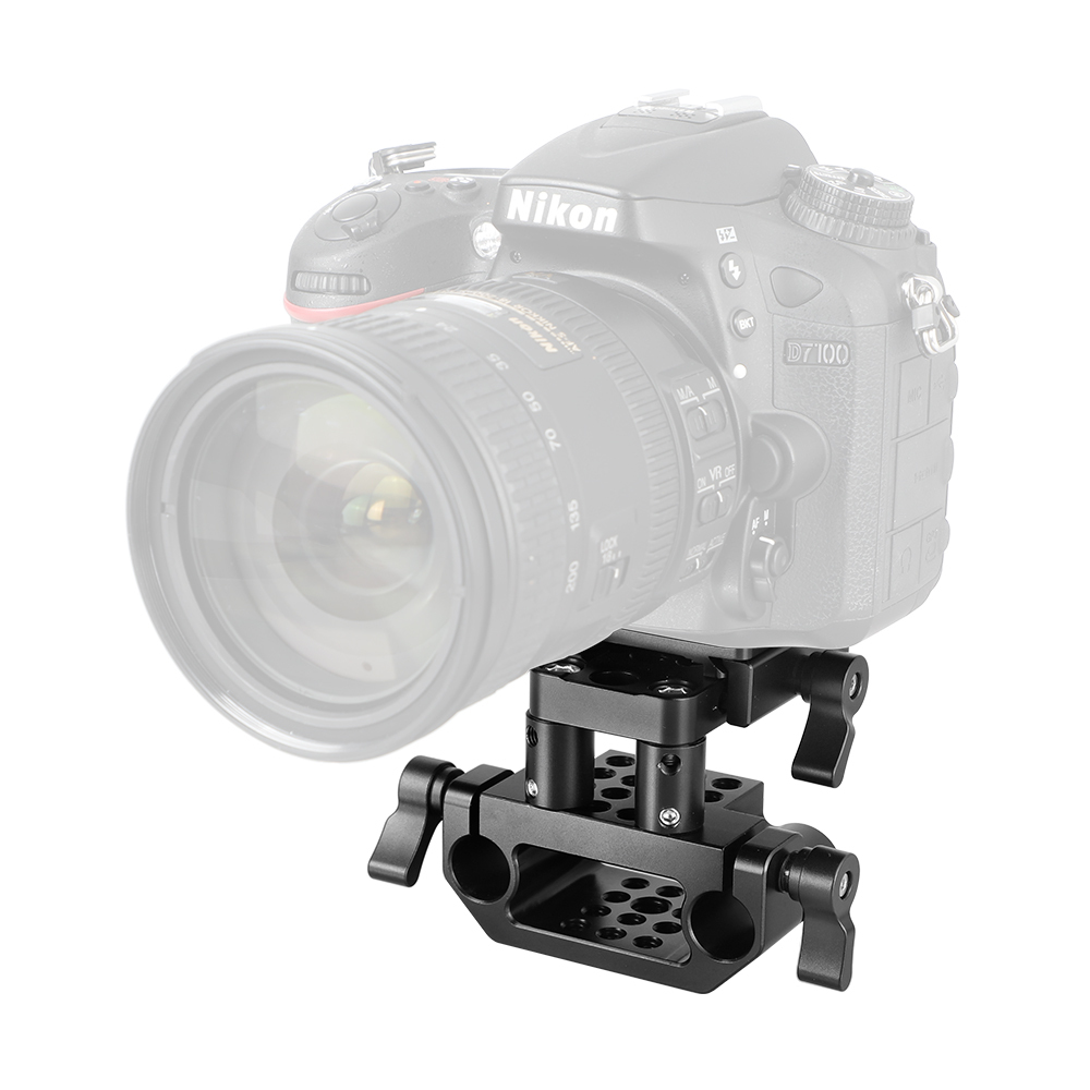 CAMVATE ARCA Swiss Style QR Plate + Camera Cage Base With 15mm LWS Dual Rod Adapter