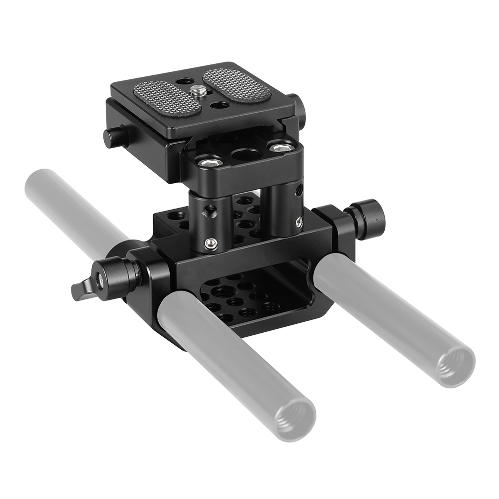 CAMVATE ARCA Swiss Style QR Plate + Camera Cage Base With 15mm LWS Dual Rod Adapter