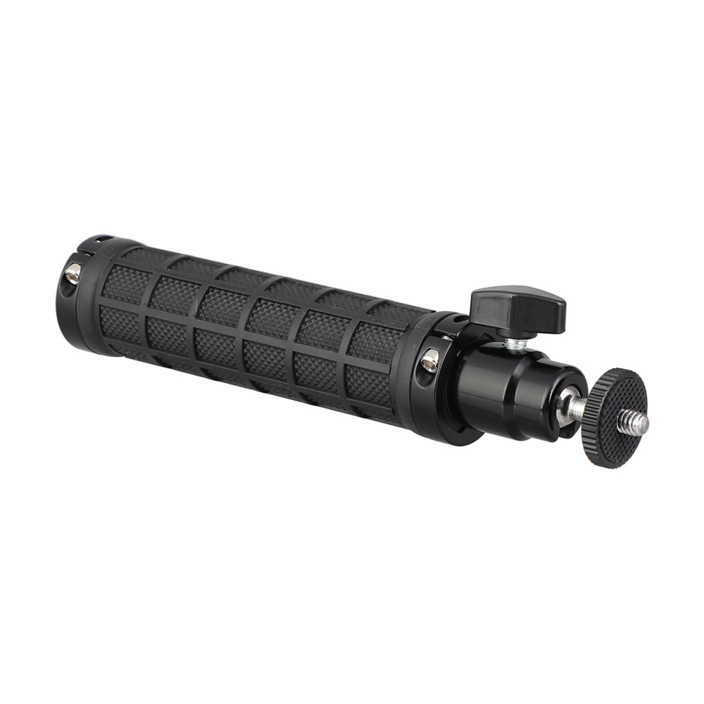 CAMVATE Rubber Handle Grip With 1/4"-20 Mini Ball Head Support For DSLR Camera Flashlight (Black)