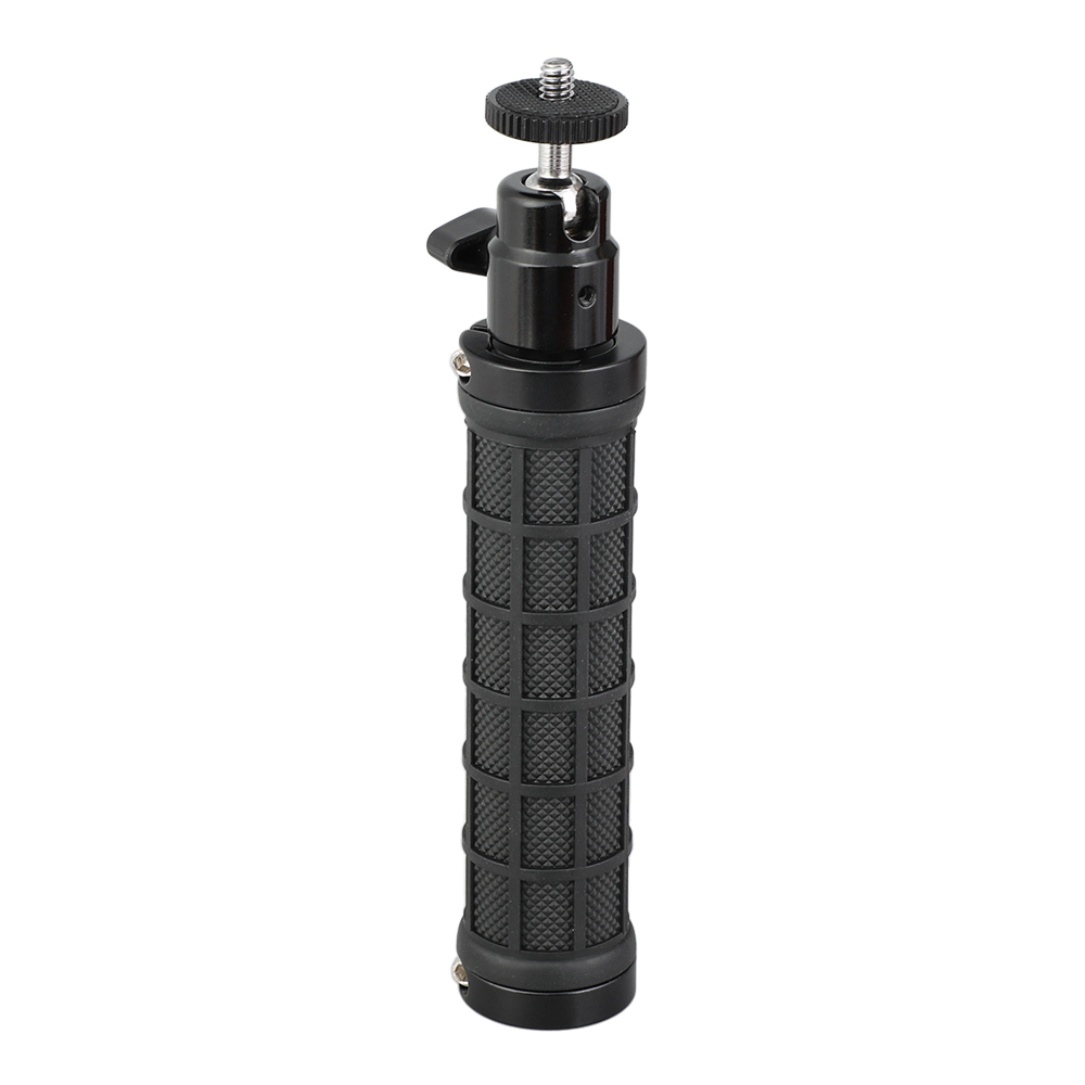 CAMVATE Rubber Handle Grip With 1/4"-20 Mini Ball Head Support For DSLR Camera Flashlight (Black)