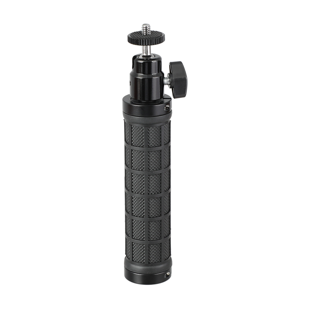 CAMVATE Rubber Handle Grip With 1/4"-20 Mini Ball Head Support For DSLR Camera Flashlight (Black)