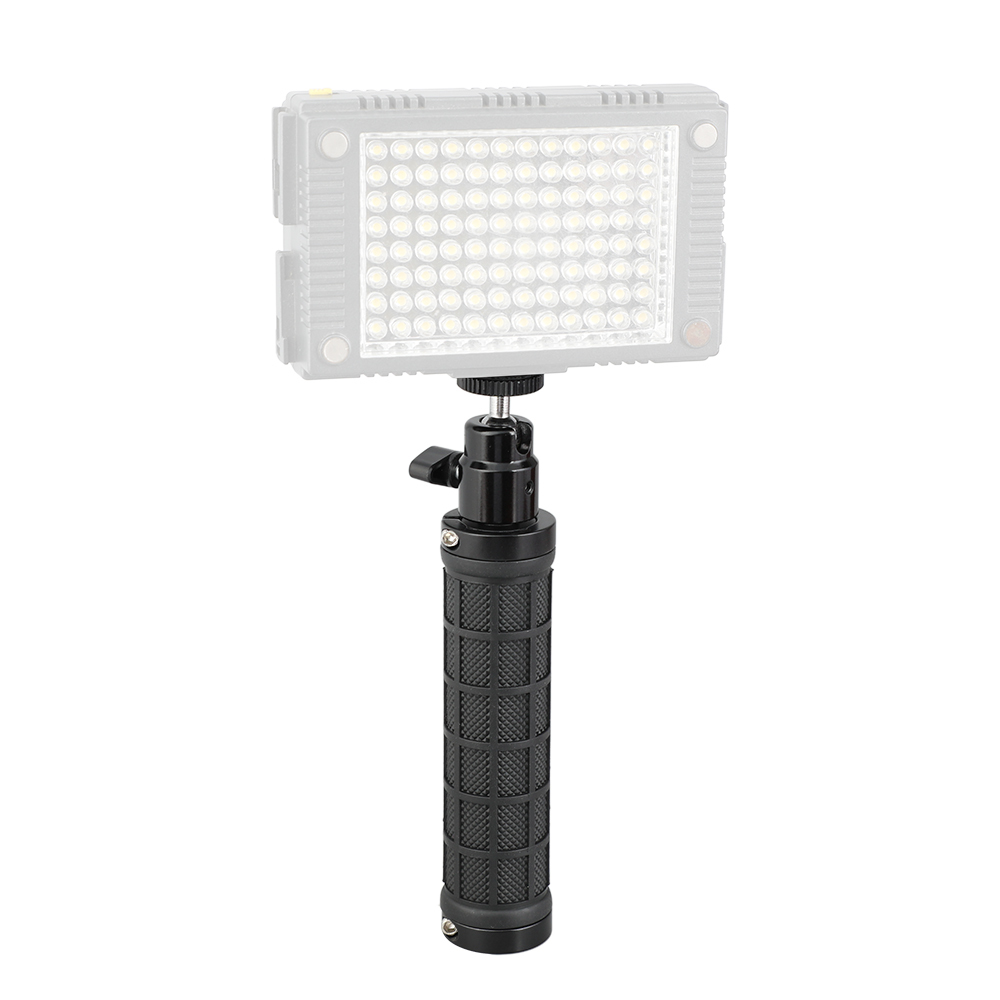 CAMVATE Rubber Handle Grip With 1/4"-20 Mini Ball Head Support For DSLR Camera Flashlight (Black)